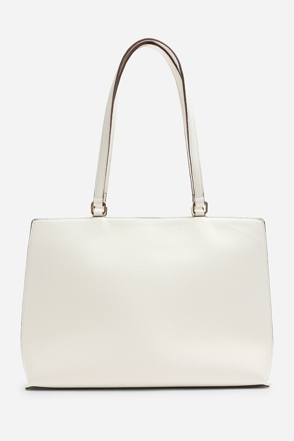 Mariella Faux Leather Tote Bag in Cream