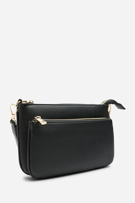 Elani Small Double Zip Cross Body Bag