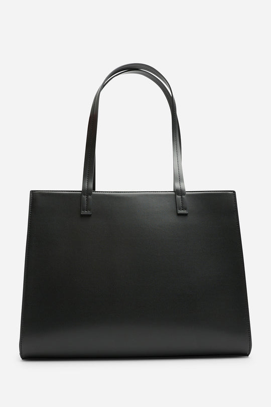 Bailee Double Handle Tote Bag with Central Fastening