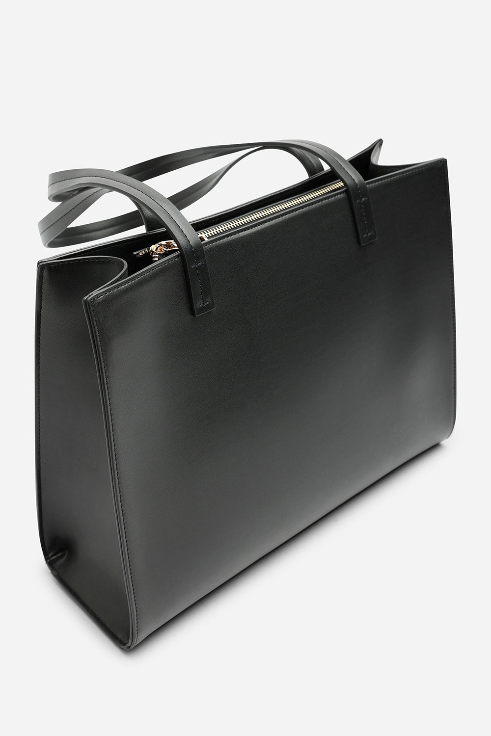 Bailee Double Handle Tote Bag with Central Fastening