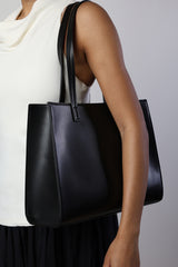 Bailee Double Handle Tote Bag with Central Fastening
