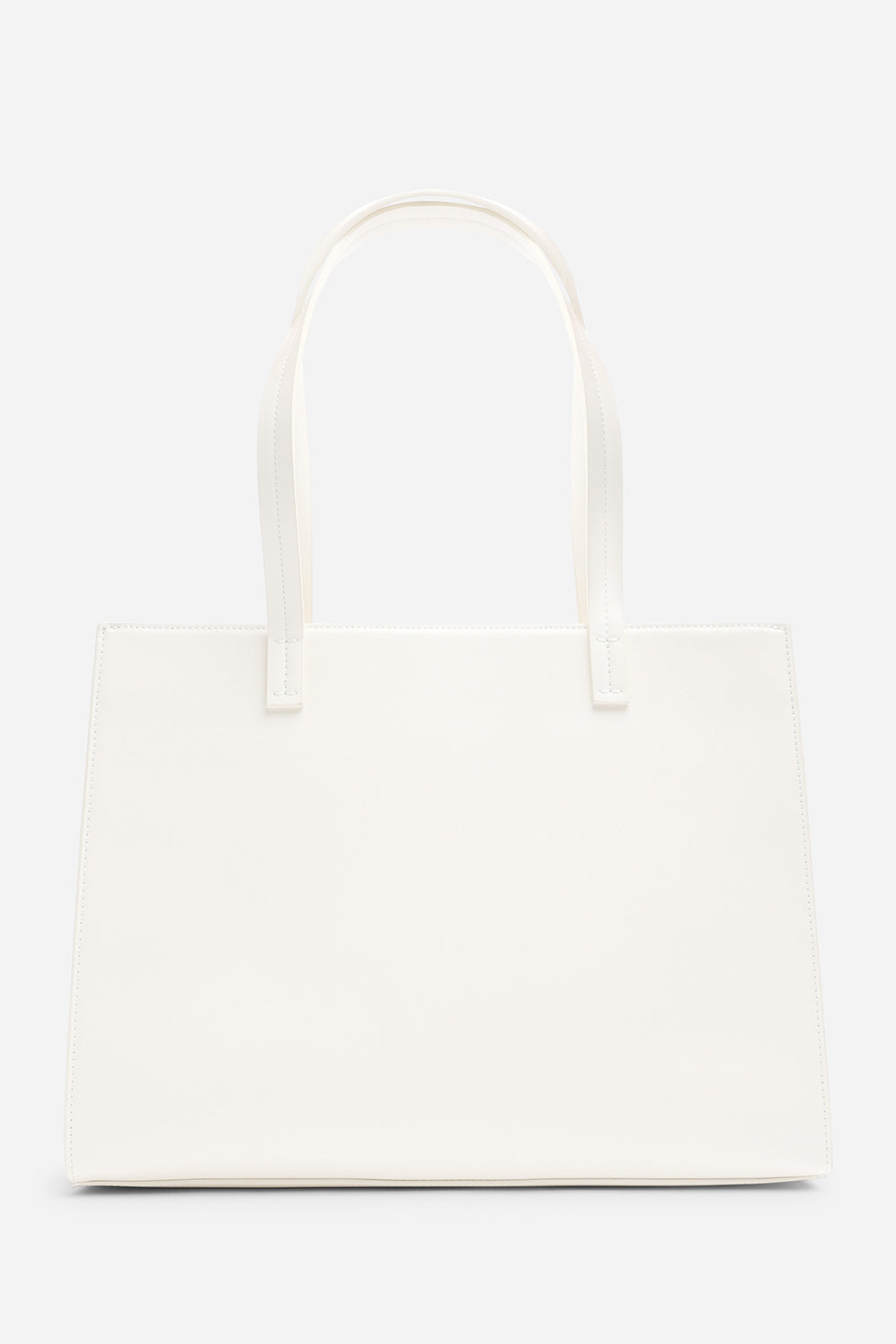 Bailee Double Handle Tote Bag with Central Fastening