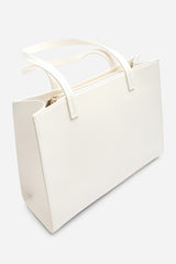 Bailee Double Handle Tote Bag with Central Fastening