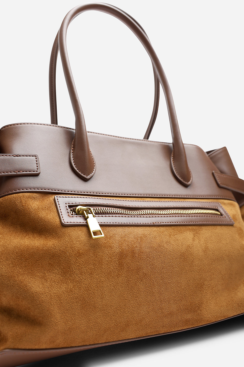 Lyanna Buckled Tote Bag with Side Zip