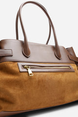 Lyanna Buckled Tote Bag with Side Zip