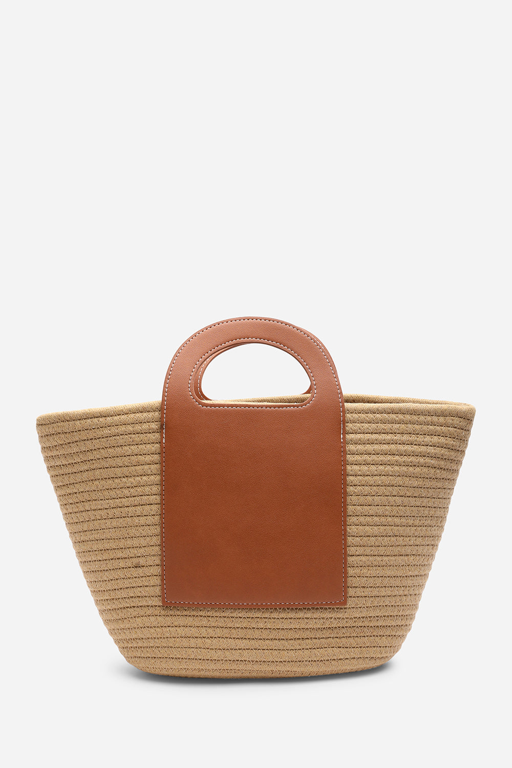 Terra Natural Raffia Basket Tote Bag
