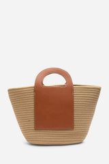 Terra Natural Raffia Basket Tote Bag