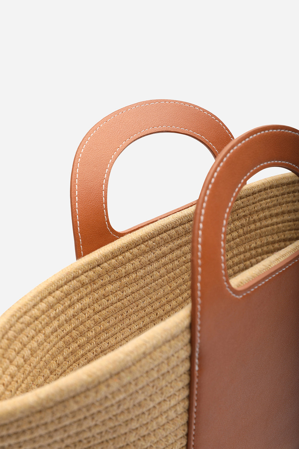 Terra Natural Raffia Basket Tote Bag
