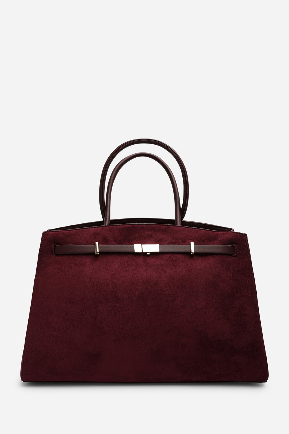 Grelle Leather Belt Lock Detail Tote Bag