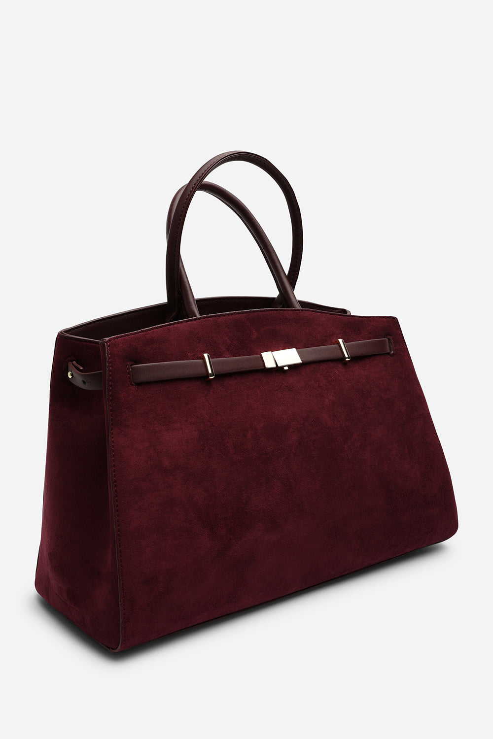 Grelle Leather Belt Lock Detail Tote Bag