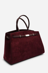 Grelle Leather Belt Lock Detail Tote Bag