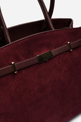Grelle Leather Belt Lock Detail Tote Bag