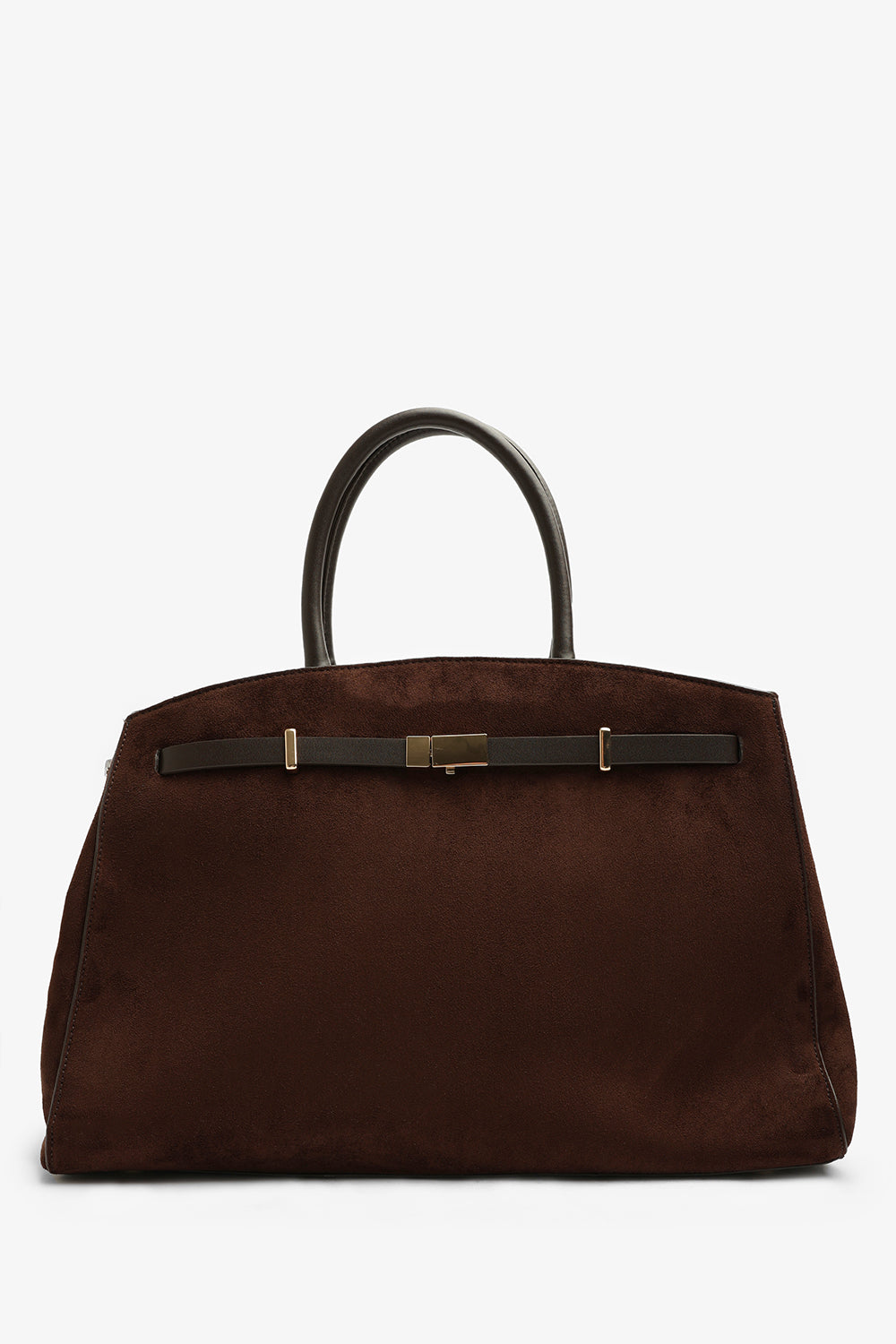 Grelle Leather Belt Lock Detail Tote Bag