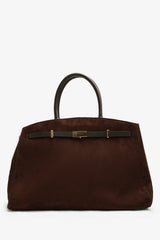 Grelle Leather Belt Lock Detail Tote Bag