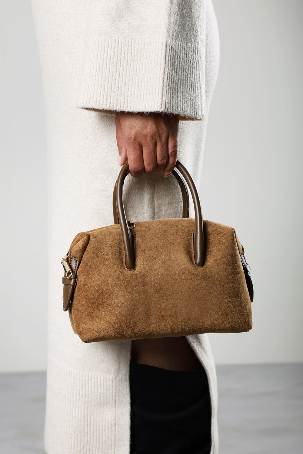 Gavera Leather Mini Bowler Grab Bag
