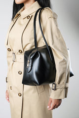 Girelle Leather Bowler Bag