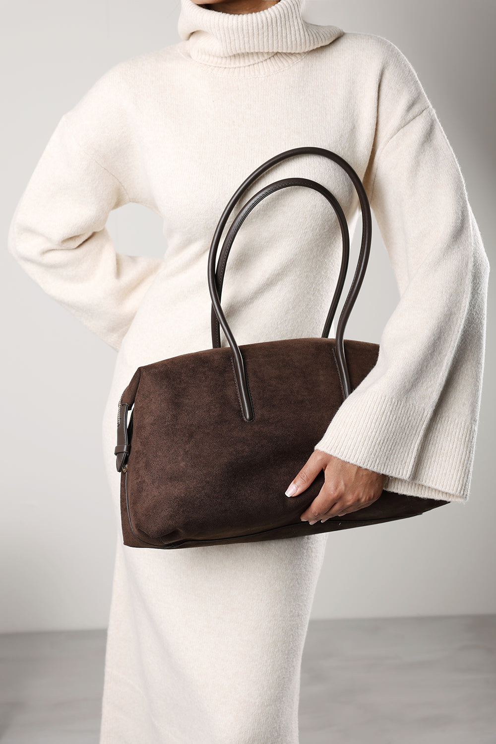 Girelle Leather Bowler Bag