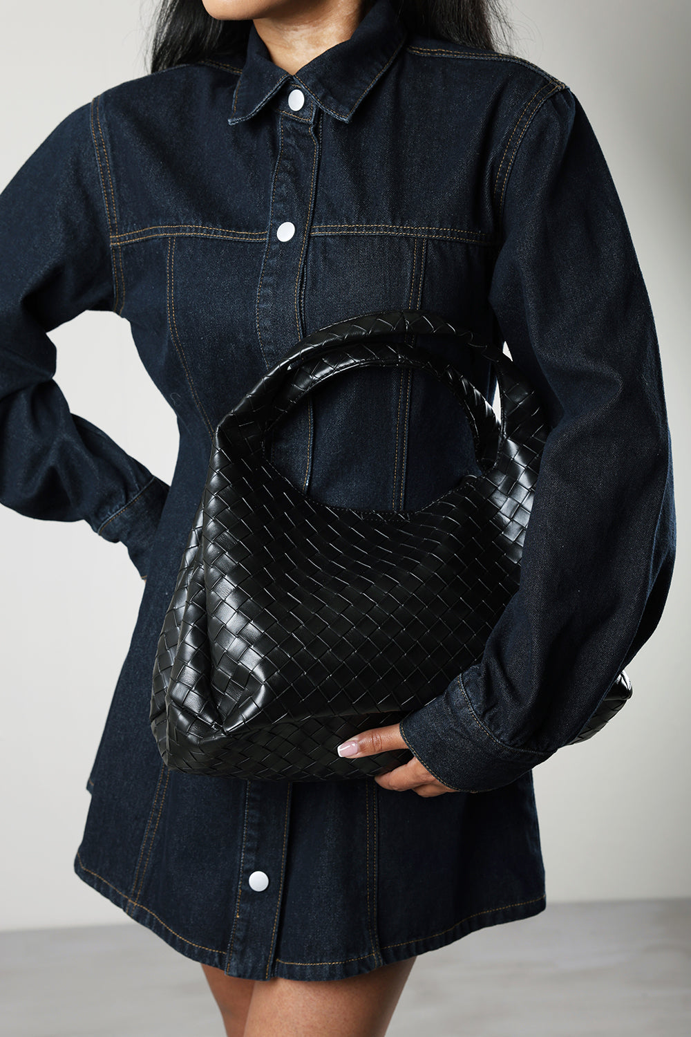 Harella Woven Tote Bag