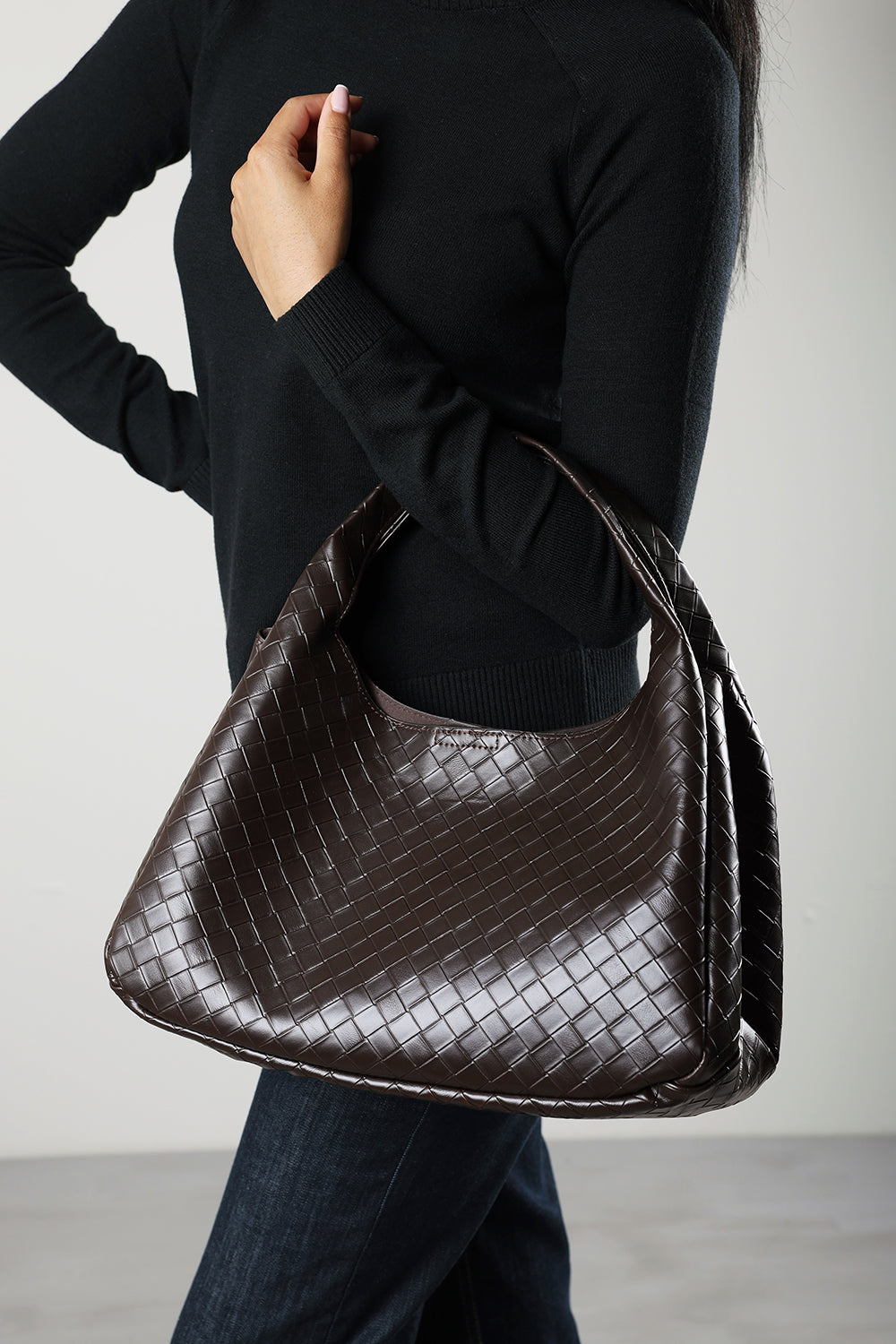 Harella Woven Tote Bag