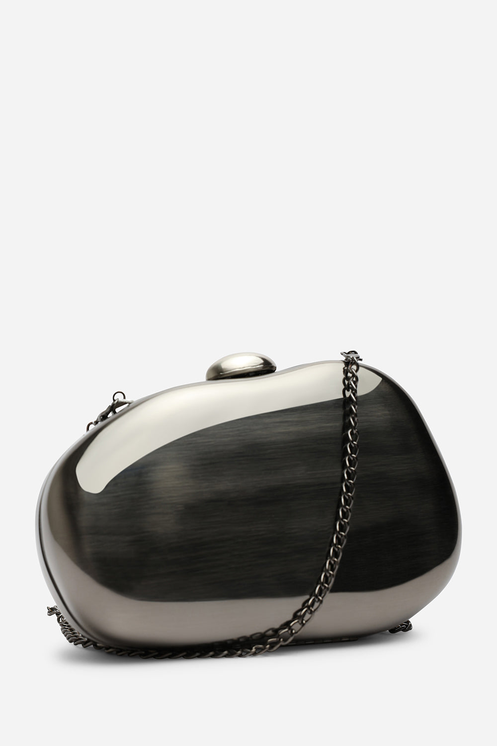 Marixa Black HardShell Pebble Clutch Bag