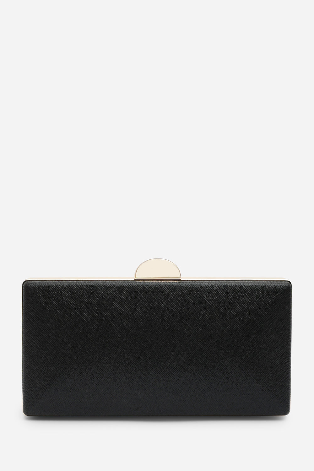 Melyra Black Shimmer Box Evening Clutch Bag