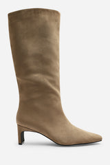 Mckinley Taupe Knee High Straight Heeled Boot