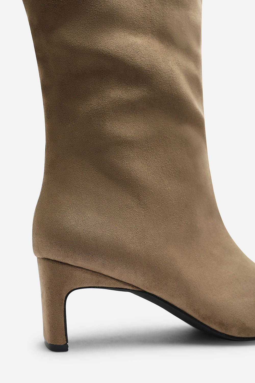 Mckinley Taupe Knee High Straight Heeled Boot