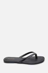 Arrow Black Flip Flop Sandal With Contrast Stitch Detail