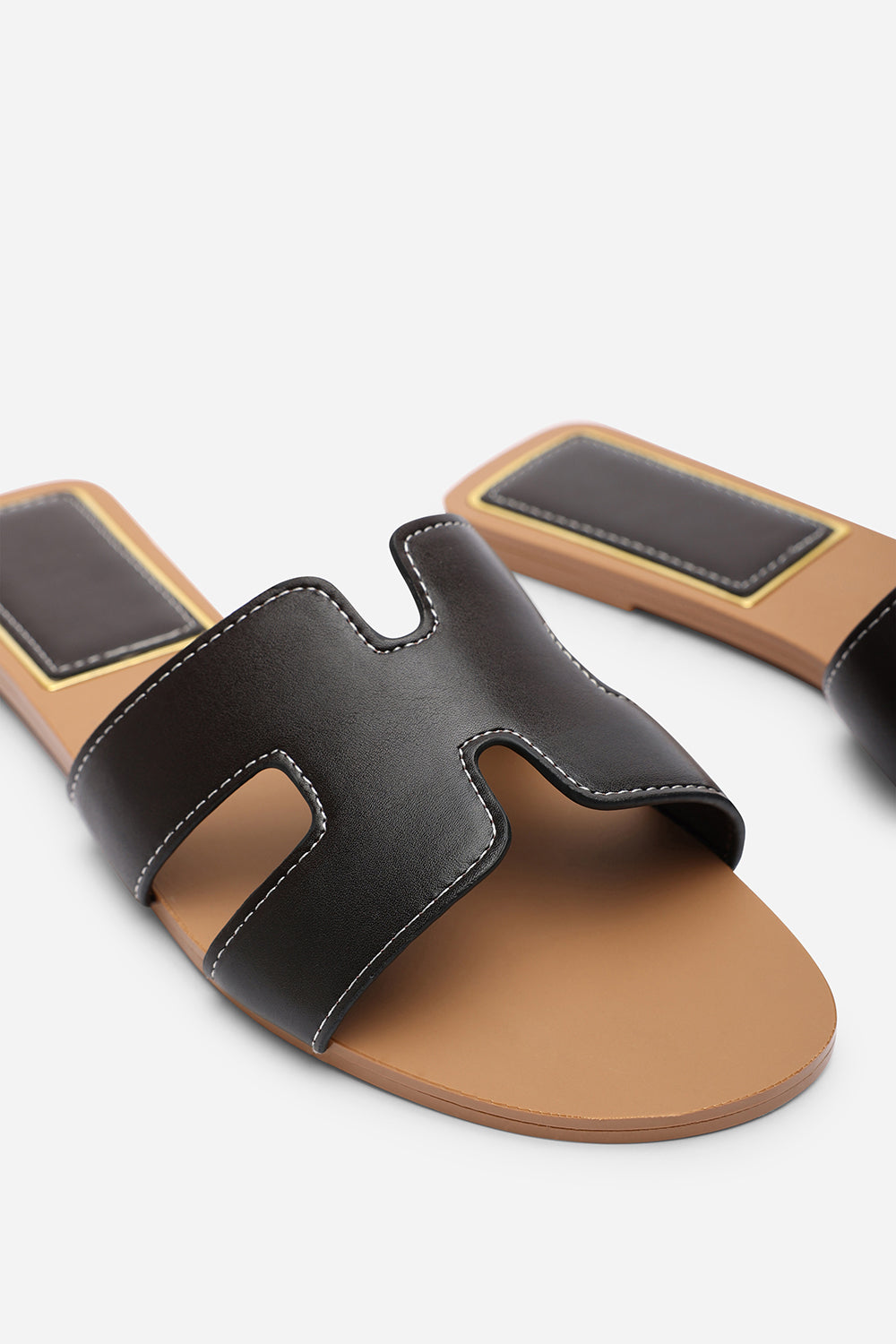 'Mae' Pu Strap Sandals