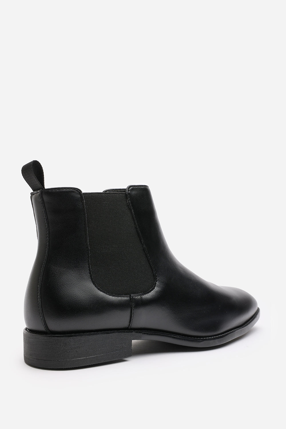 Mason Black Formal Mens Slip On Classic Chelsea Ankle Boots