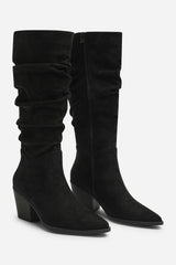 Drelia Ruched Western Knee High Boot