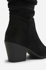 Drelia Ruched Western Knee High Boot