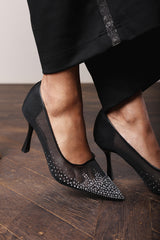 Rovira Embellished Pointed Toe Heeled Stiletto Court Shoes