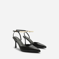 Cheyenne Bar Trim Detail Cut Out Court Shoe Heels