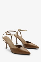 Cheyenne Bar Trim Detail Cut Out Court Shoe Heels