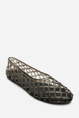 Kori Black Clear Jelly Ballet Pumps