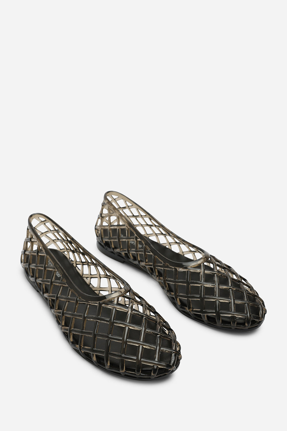 Kori Black Clear Jelly Ballet Pumps