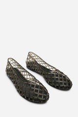 Kori Black Clear Jelly Ballet Pumps