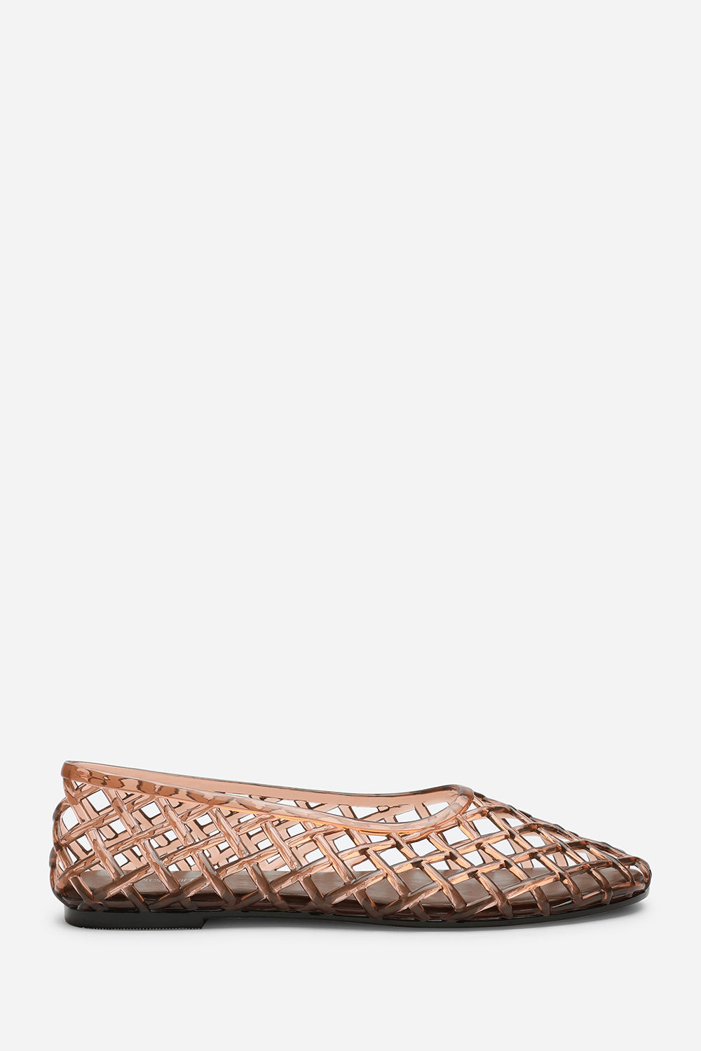 Kori Brown Clear Jelly Ballet Pumps