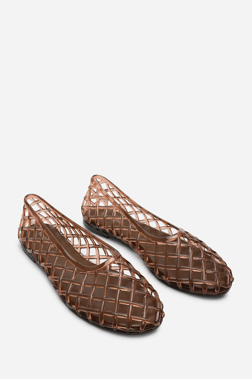 Kori Brown Clear Jelly Ballet Pumps