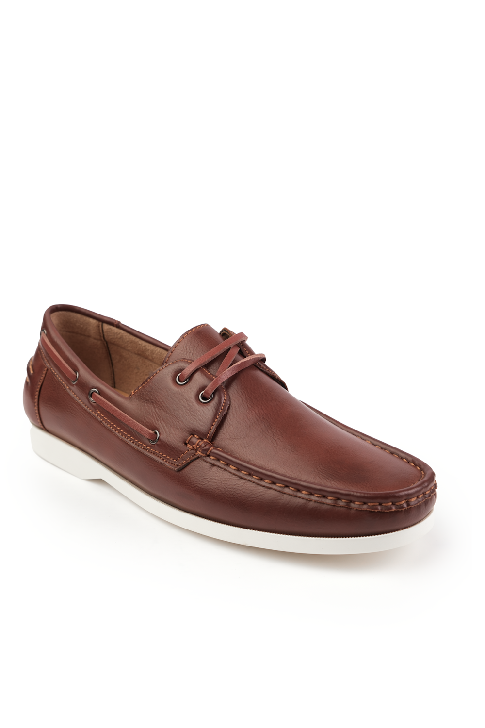 LUCAS BOAT SHOES IN BROWN