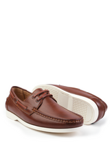 LUCAS BOAT SHOES IN BROWN