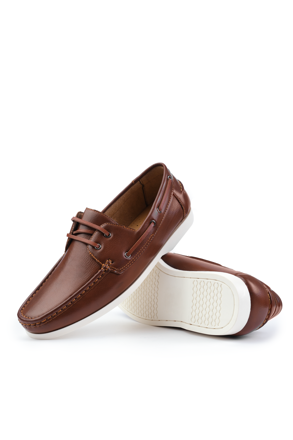 LUCAS BOAT SHOES IN BROWN