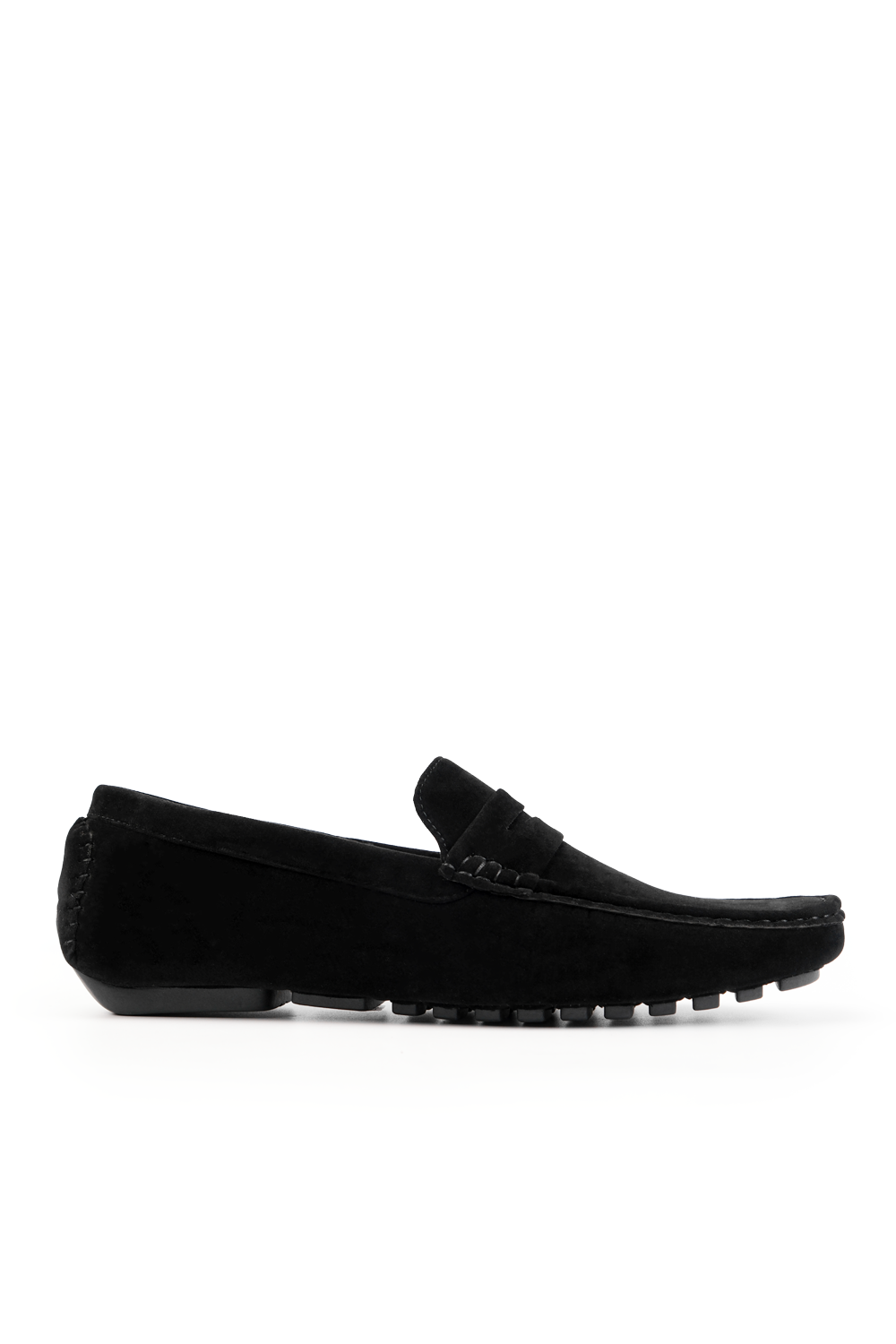 ALEX DRIVING SHOES IN BLACK SUEDE