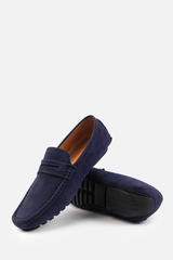 ALEX DRIVING SHOES IN BLUE SUEDE
