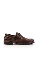 ISAAC CHUNKY BOAT SHOES IN BROWN