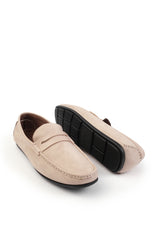 ALFIE DRIVING SHOES IN BEIGE