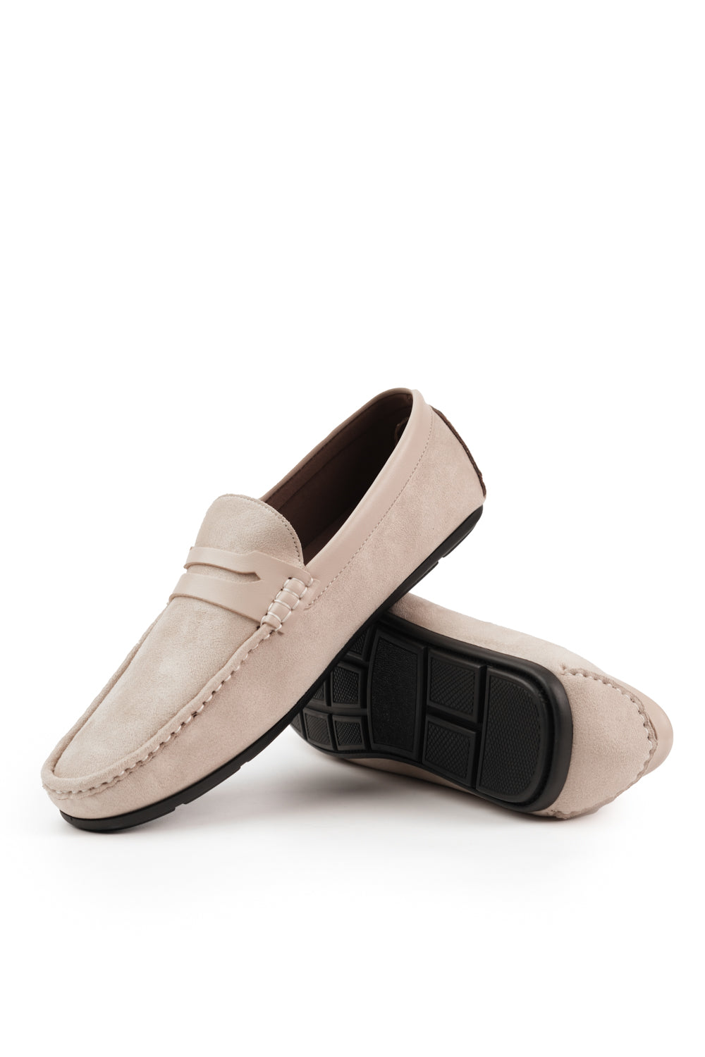 ALFIE DRIVING SHOES IN BEIGE