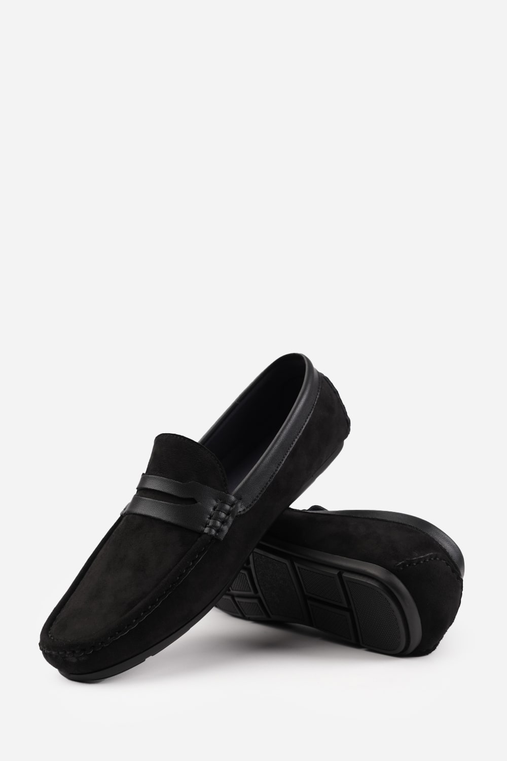 ALFIE DRIVING SHOES IN BLACK