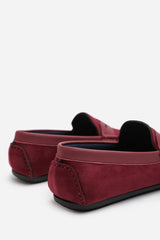 ALFIE DRIVING SHOES IN BORDEAUX